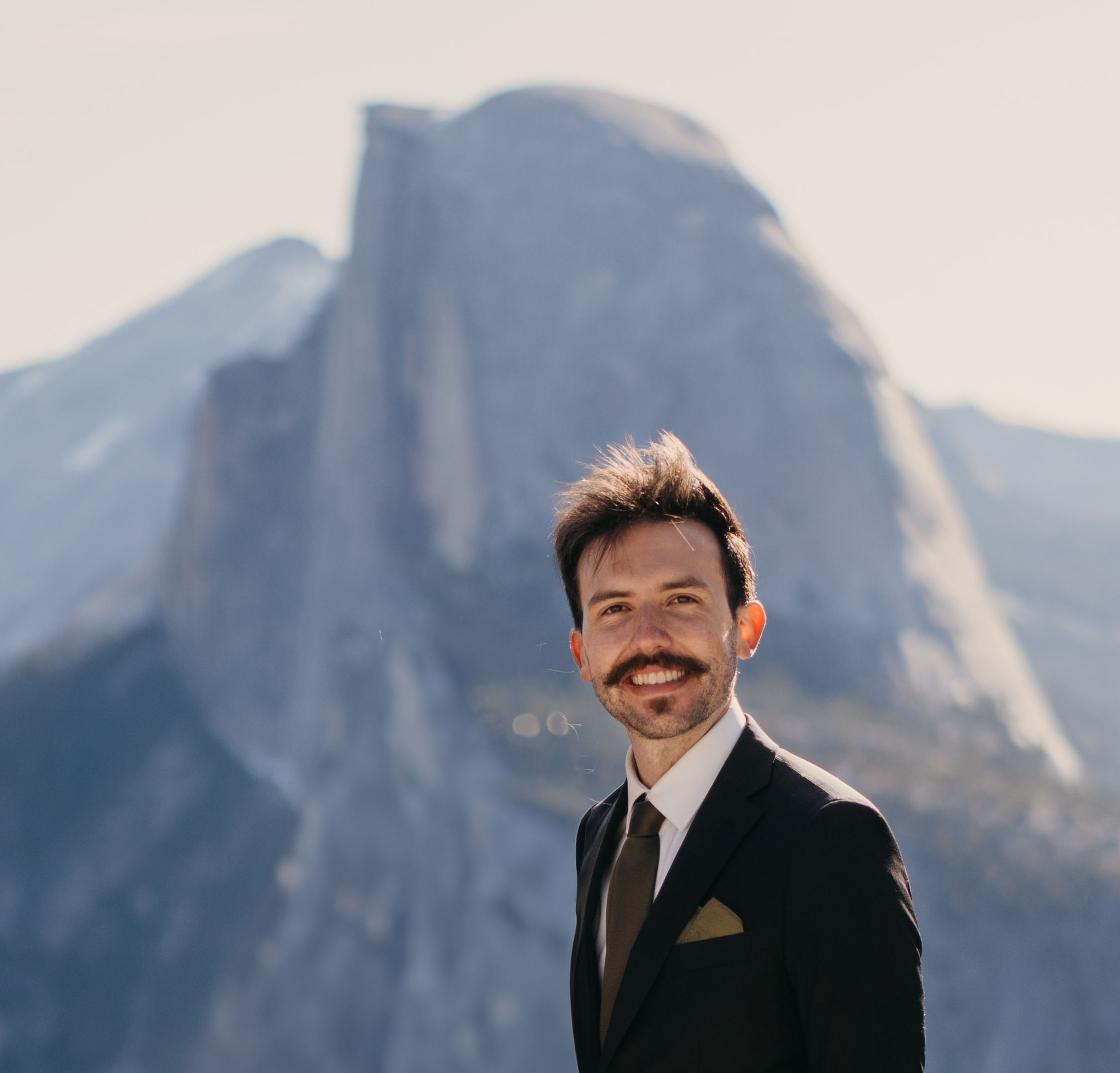 Adam in Yosemite National Park at Glacier Point
